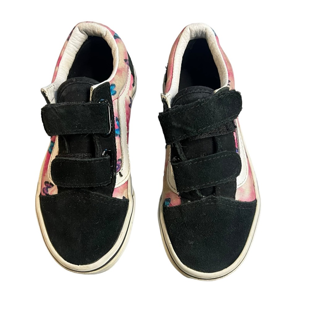 Vans Kids Pink Black Tie-Dye Velcro Sneakers - Picture 5 of 10